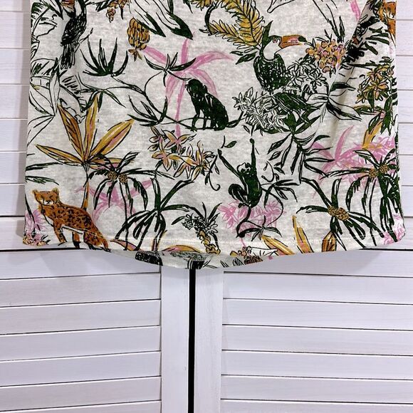 Rachel Zoe Linen Top Small Tropical Sleeveless NWOT - Picture 13 of 15